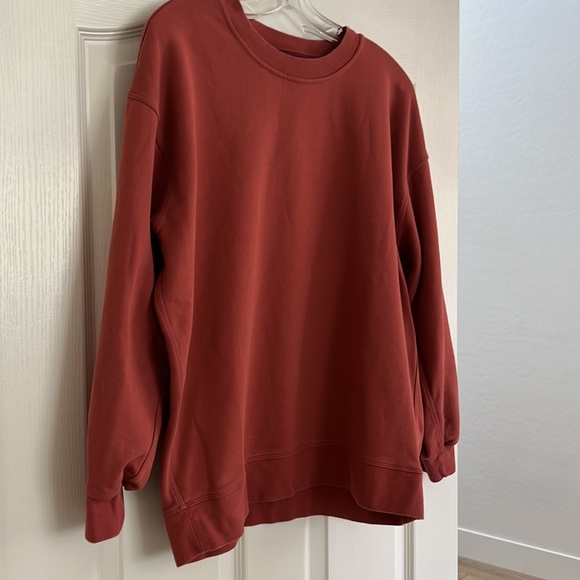 Lululemon Perfectly Overaized Crew Sweatshirt {Pink Savannah} 6 - Picture 2 of 7